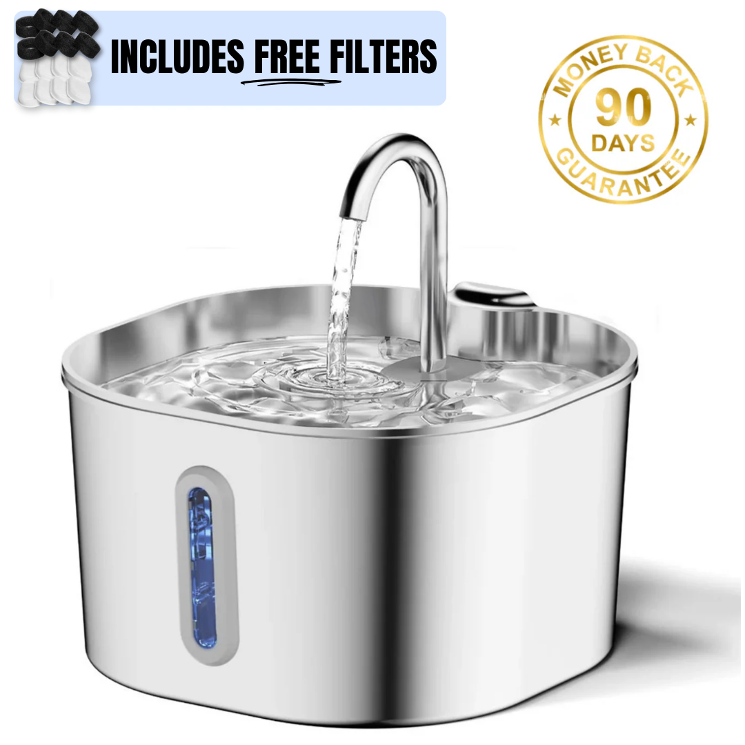 Purrify Stainless Steel Water Fountain