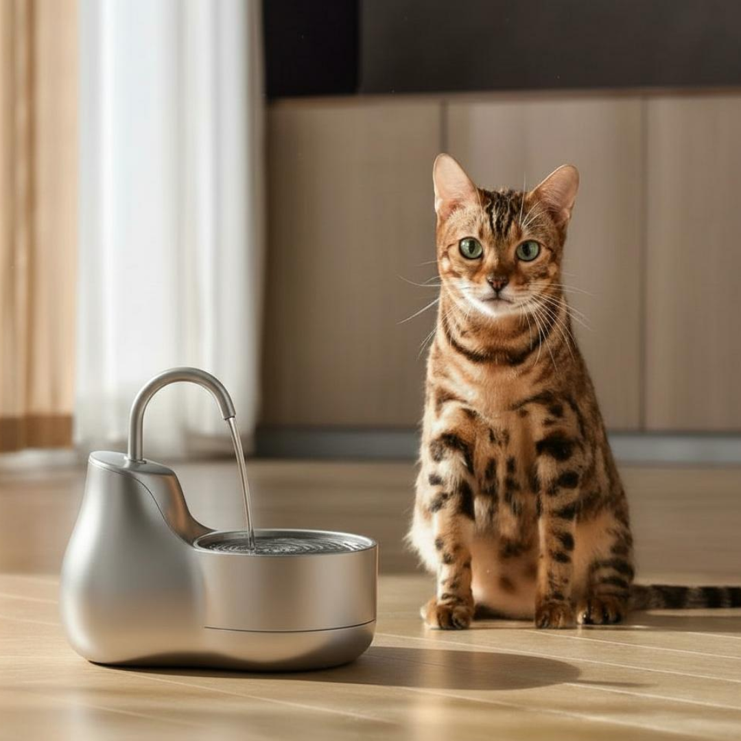 Purrify Max Stainless Steel Water Fountain