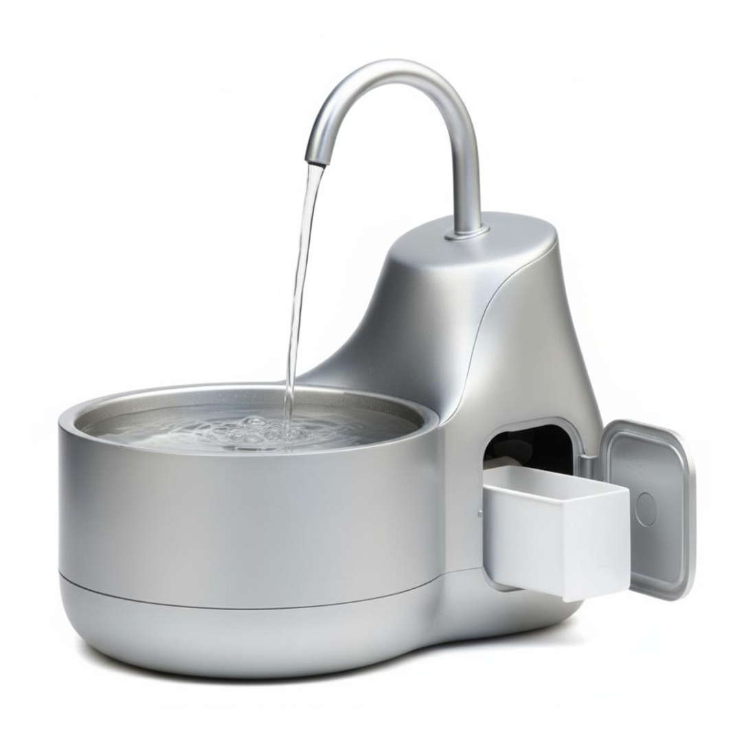 Purrify Stainless Steel Water Fountain