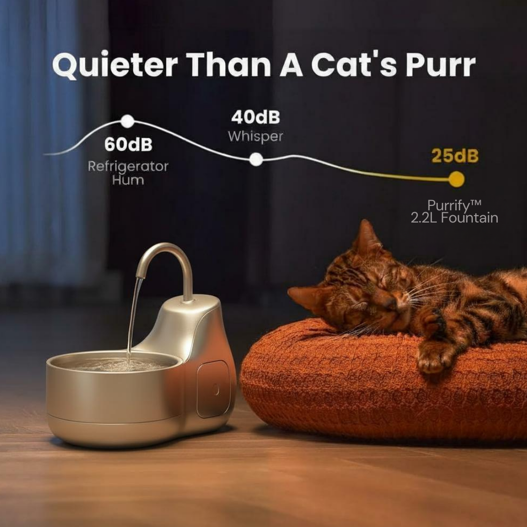 Purrify Max Stainless Steel Water Fountain