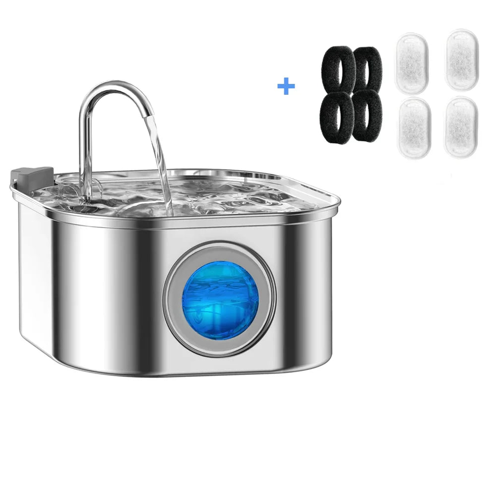 Purrify Stainless Steel Water Fountain - Purrify