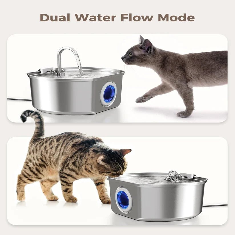 Purrify Stainless Steel Water Fountain - Purrify