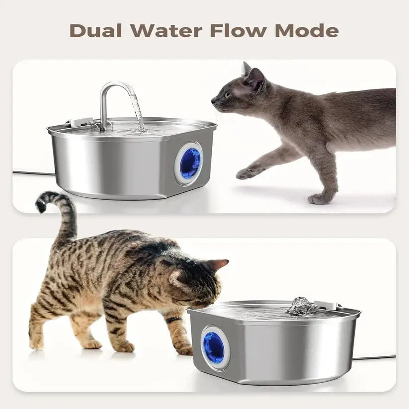 Purrify Stainless Steel Water Fountain - Purrify